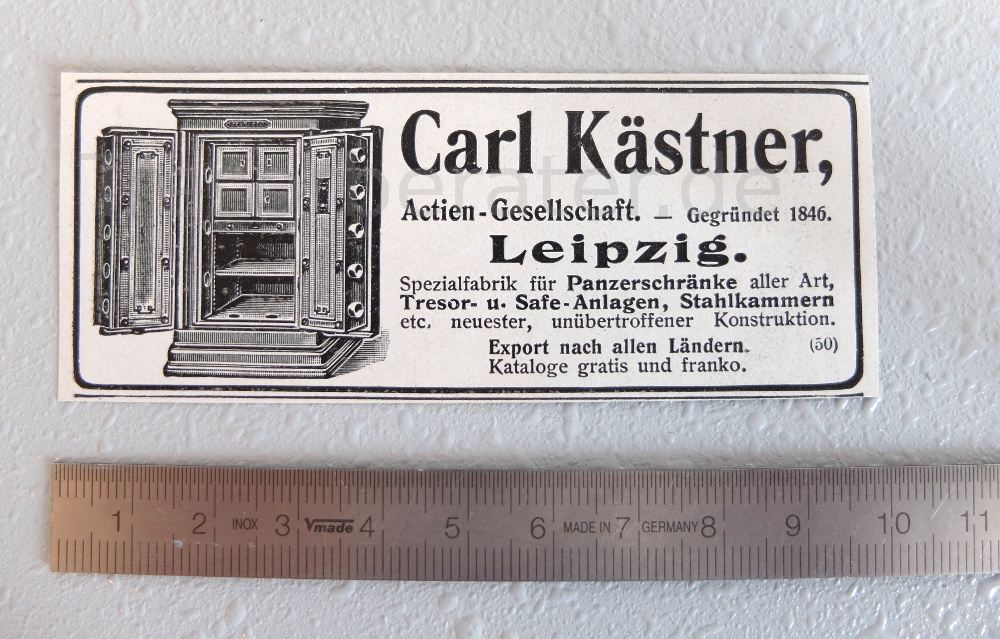 Carl Kästner Werbeanzeige 1911