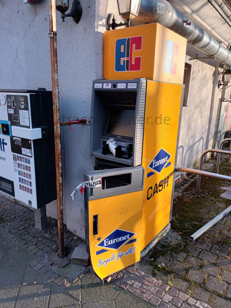 Einbruchversuch Geldautomat Euronet